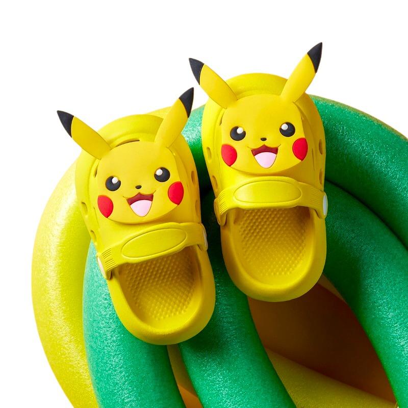 Cheerful Mario Pokemon Crocs Yellow Colors