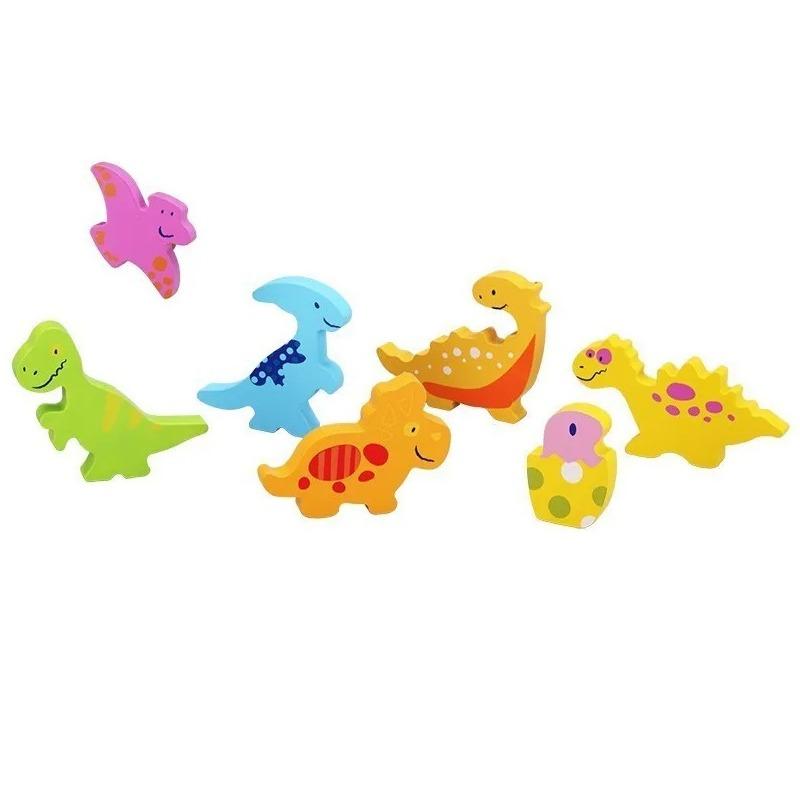 كلاسيك وورلد - لعبة بازل الديناصور الخشبية