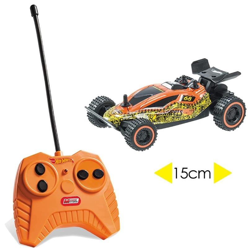 هوت ويلس - سيارة مايكرو باجي مع جهاز تحكم عن بعد لون اخضر