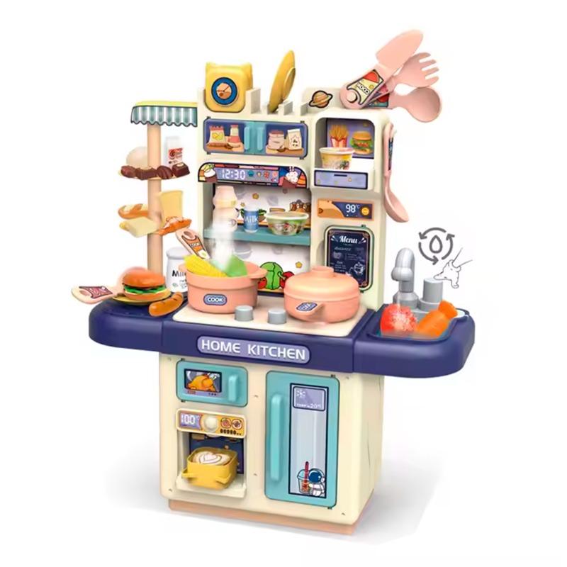 Kitchen Set With Light And Atomizing - Blue