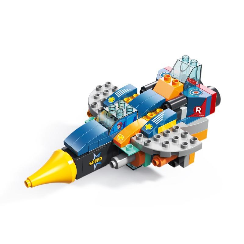 Feelo 3-in-1 Changeable Fighter Jet Building Blocks Set | 87 Pieces