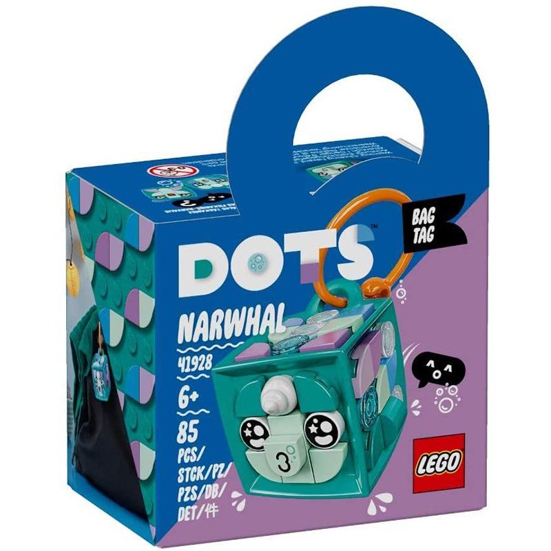 LEGO Dots Bag Tag Narwhal