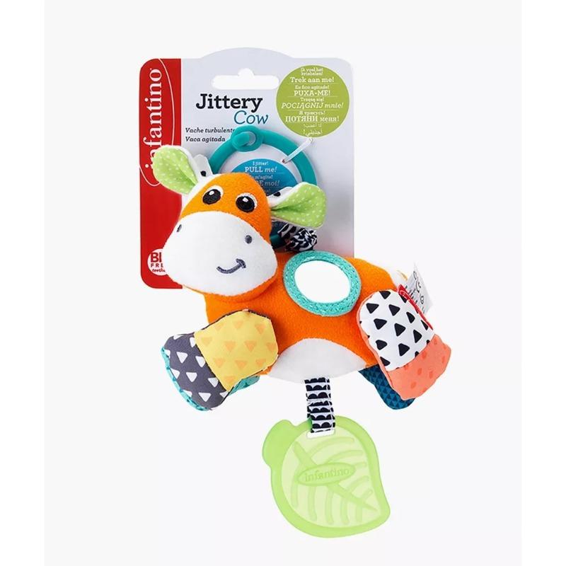 Infantino Jittery Fabric Cow