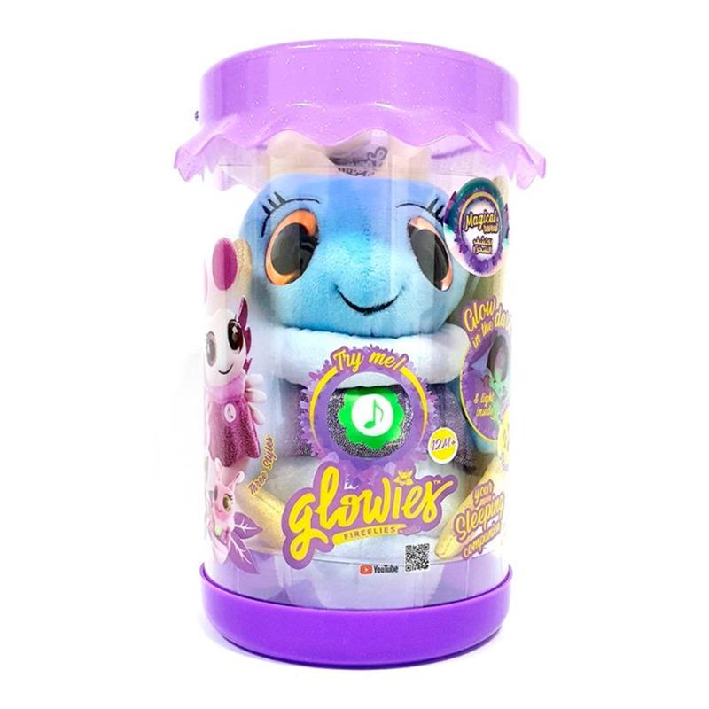 جلويز - دمية قطيفة فايرفلاي بلو المضيئة