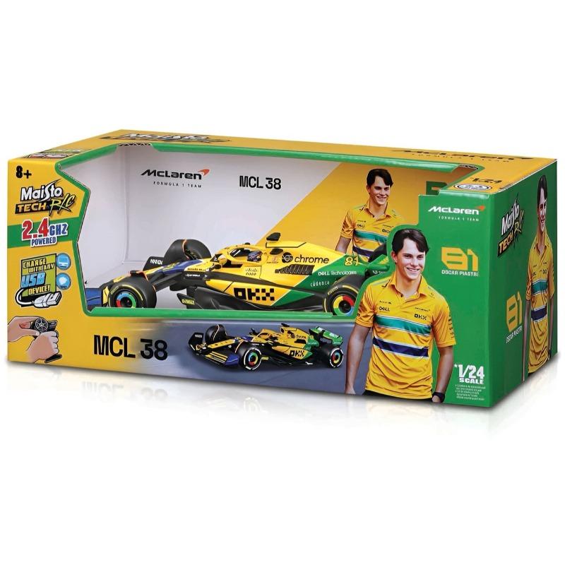 Maisto 1:24 McLaren MCL38 RC F1 Car – Oscar Piastri Edition