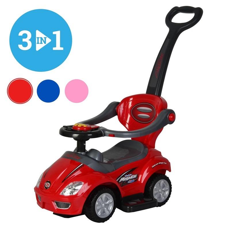 سيارة ركوب للأطفال مع مقبض دفع