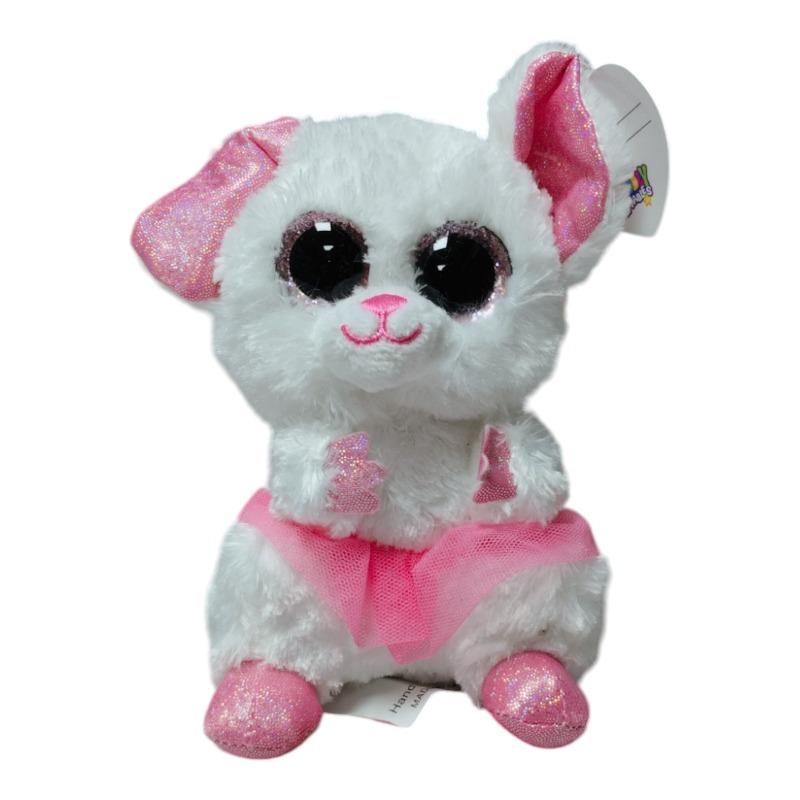 كادلي لوفابلز - دمية قطيفة الفأر الابيض مقاس 15 سم