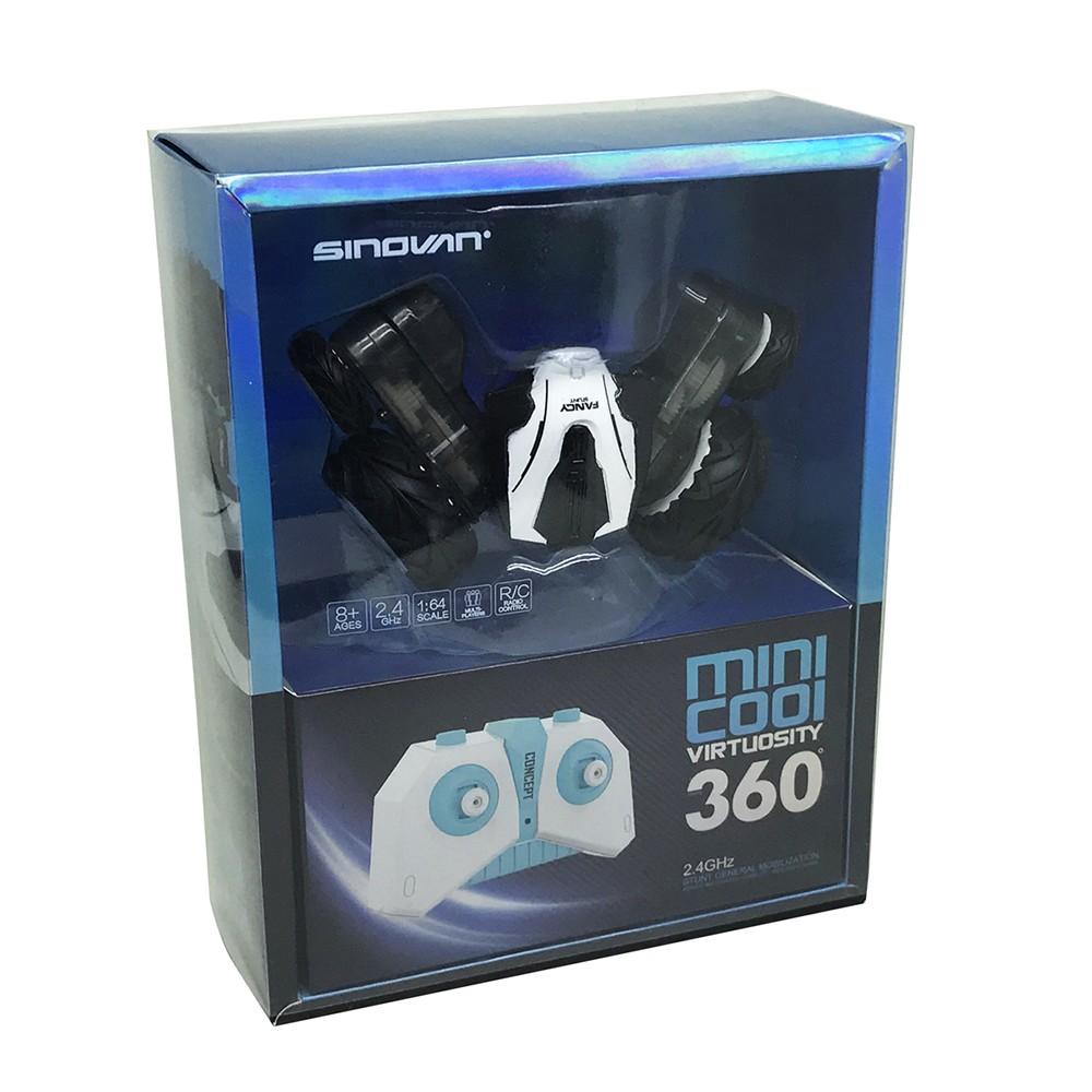 دي باور - سيارة سينوفان ميني ستانت 360 لون أسود مع جهاز تحكم عن بعد