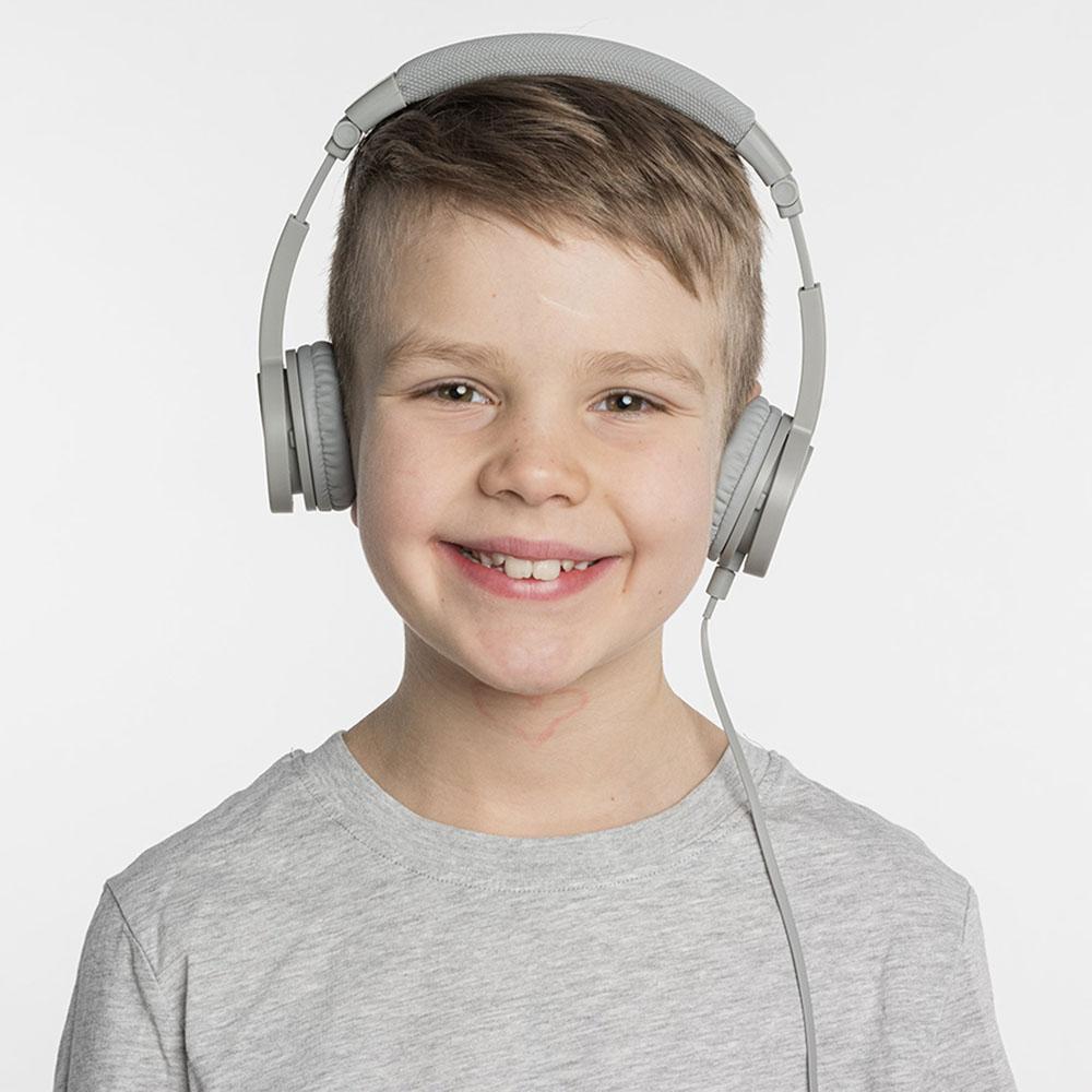 بودي فونز - سماعة رأس إكسبلور بلس قابلة للطي مع ميكروفون - رمادي