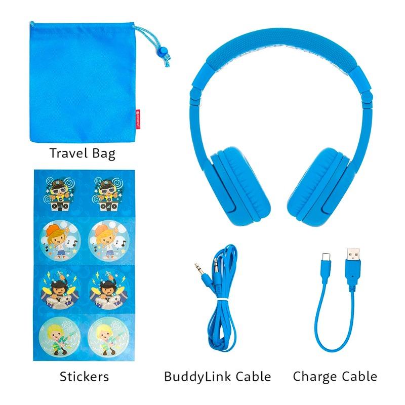 BuddyPhones Explore Kids Wireless Headphones - Blue