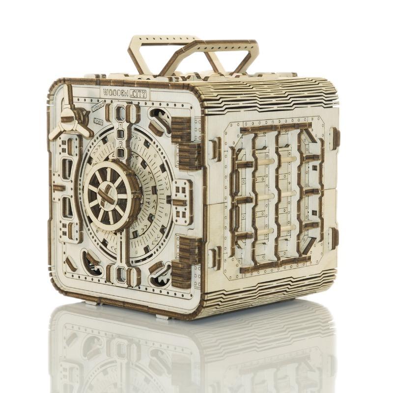 Wooden City Brainteaser Money Cabinet 3D Puzzle