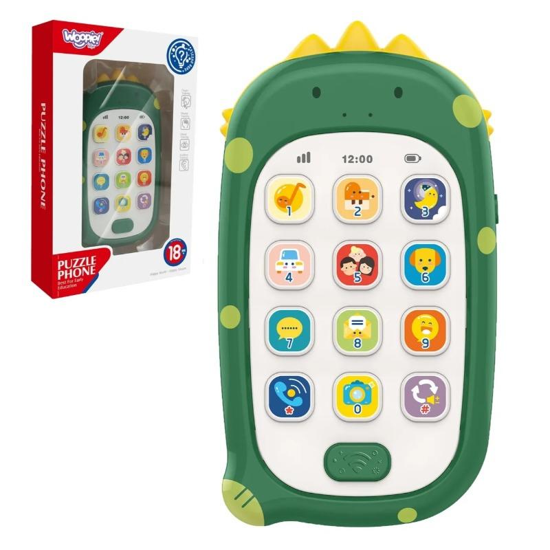 Huanger Musical Mobile Phone Dinosaur - Green