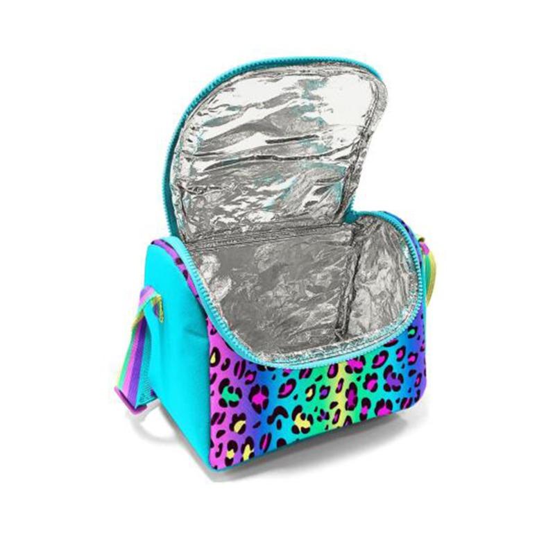 Coral High Kids Colorful Leopard Patterned Thermo Lunch Box