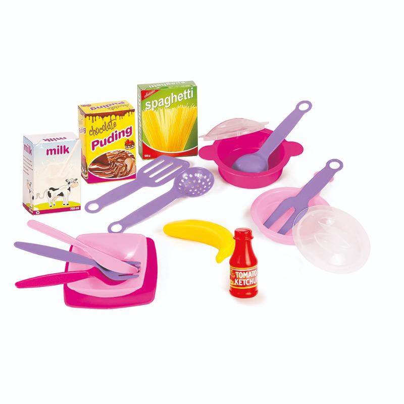 Dolu - Unicorn Trolley With Kitchen Set - Assorted