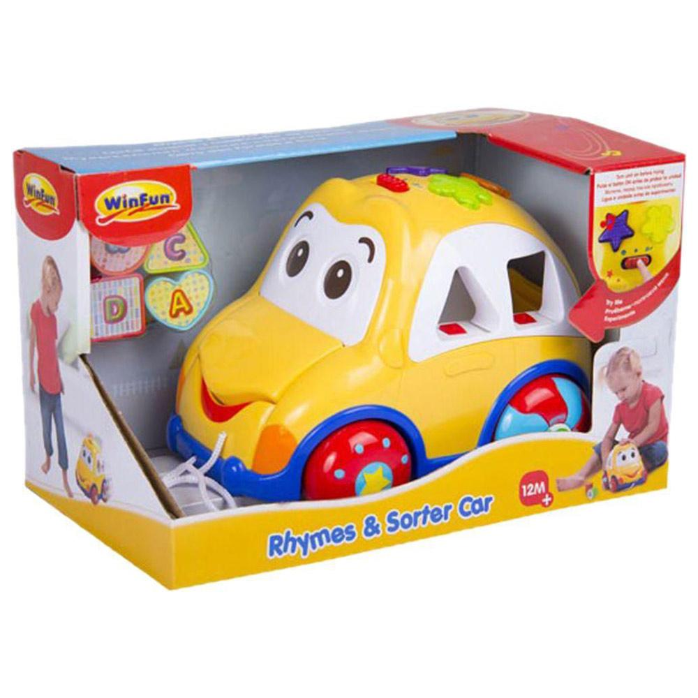 WinFun Rhymes & Sorter Car - Yellow