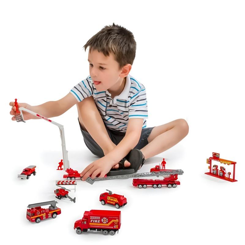 Die Cast Fire Engine Set 30 Pcs