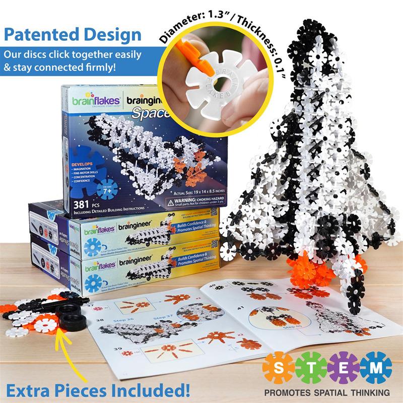 HilalFul Brain Flakes Space Shuttle Building Set