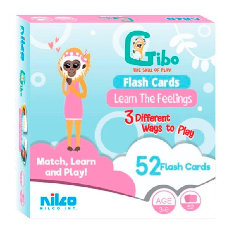 Nilco Gibo Flash Learn To Feelings Cards Game