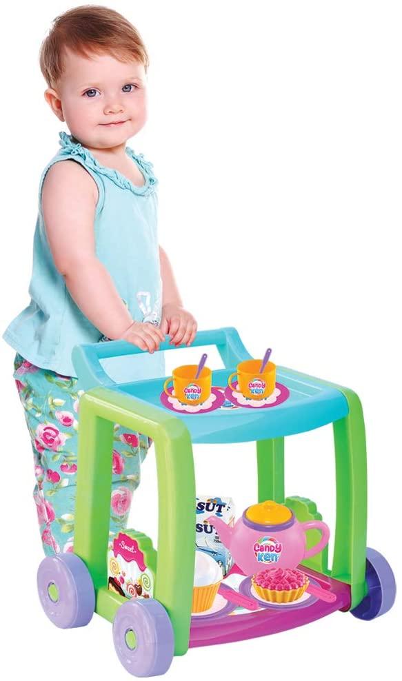 Dede Candy Tea Service Trolley - 14 Pcs