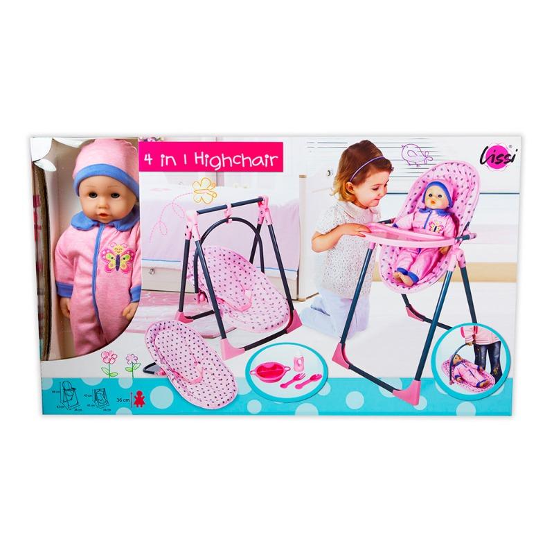 Lissi Baby With 4 in 1 High Chair 33Cm