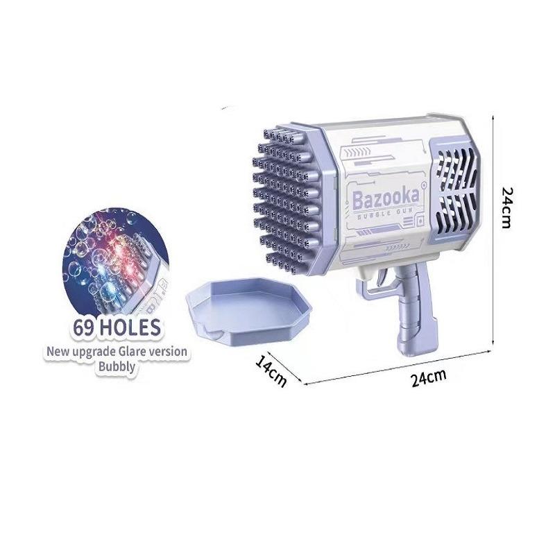 Bubble Gun With 69 Hole - Purple
