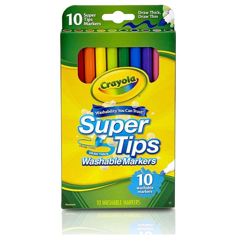 Crayola Washable Super Tips Markers -10 Ct