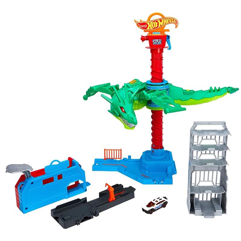 Hot Wheels City Robo Beasts Air Attack Dragon Play Set