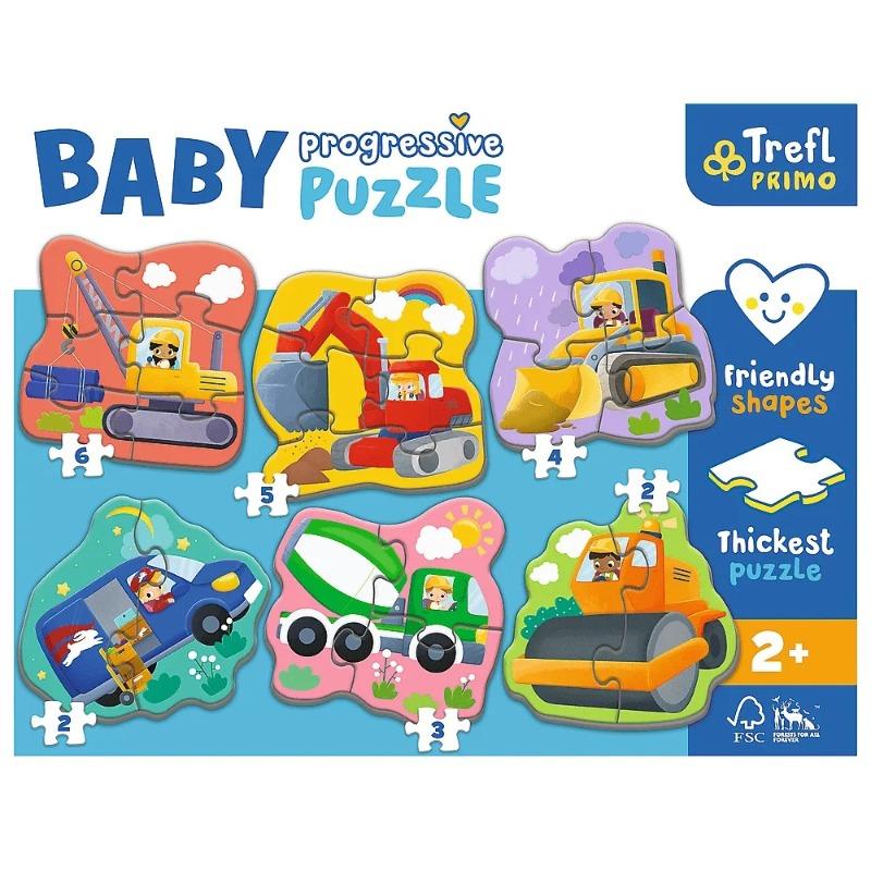 Trefl Baby Progressive Puzzle - Vehicles