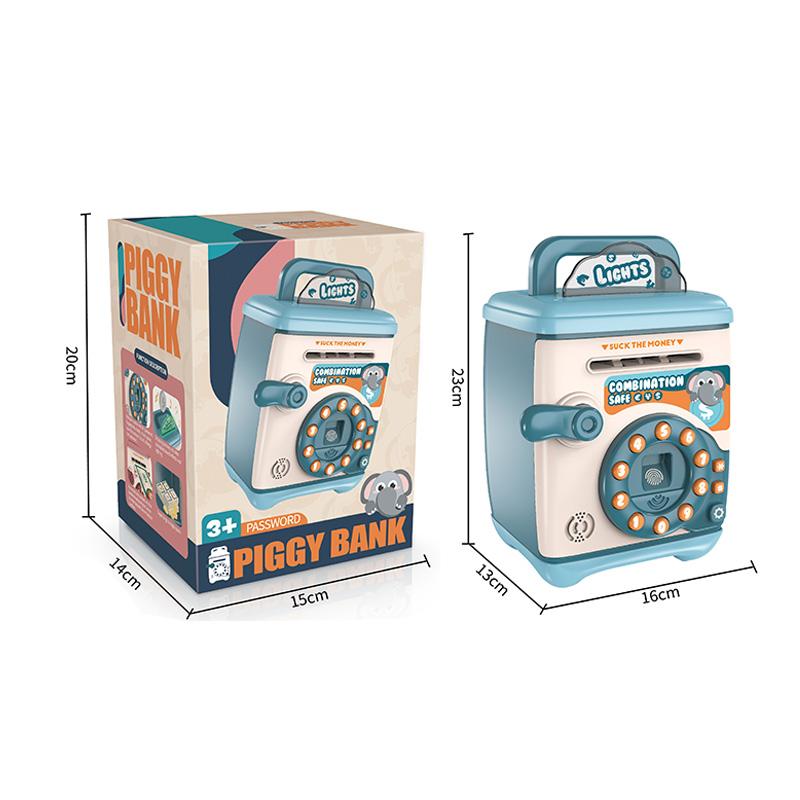 Electronic Piggy Bank Saving Money - Blue