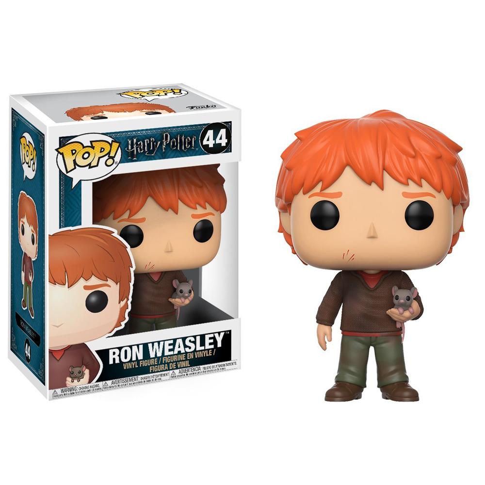 Funko Pop Movies Harry Potter- Ron Weasley With Scabbers Toy