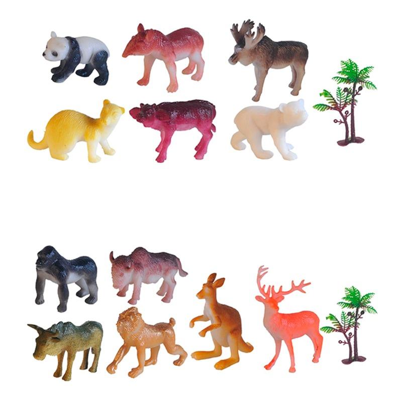 PowerJoy Safari Animals 4 Inch 6 Piece Set