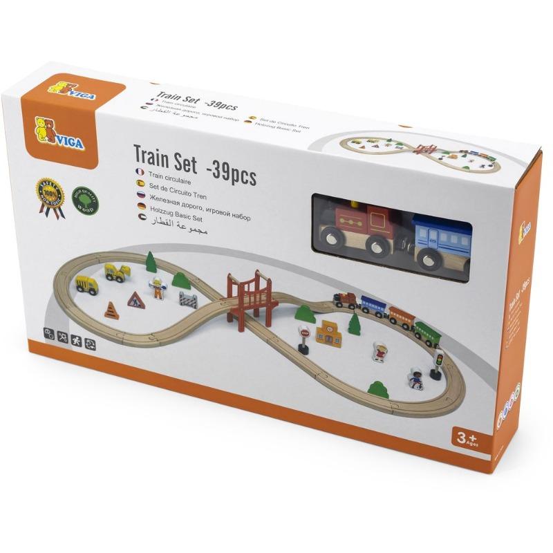 VIGA Train Set - 39 Pcs