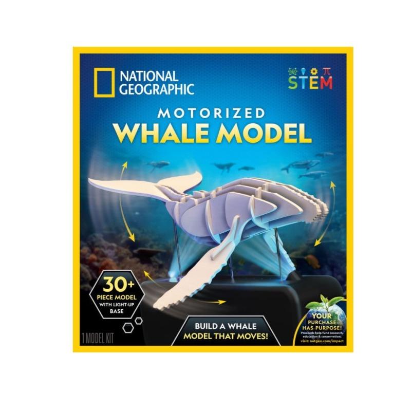 National Geographic Motorized Animals 3D Puzzle Whale Model