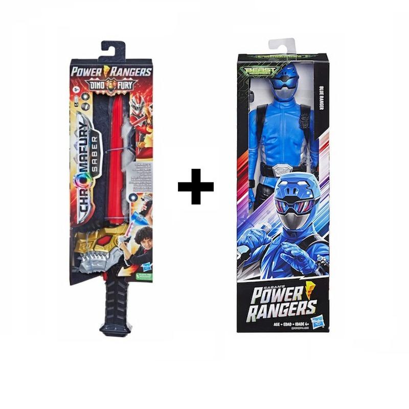 Buy 1 Get 1 Free Power Rangers Dino Fury Chromafury Saber + Power Rangers Beast Morphers - Assorted