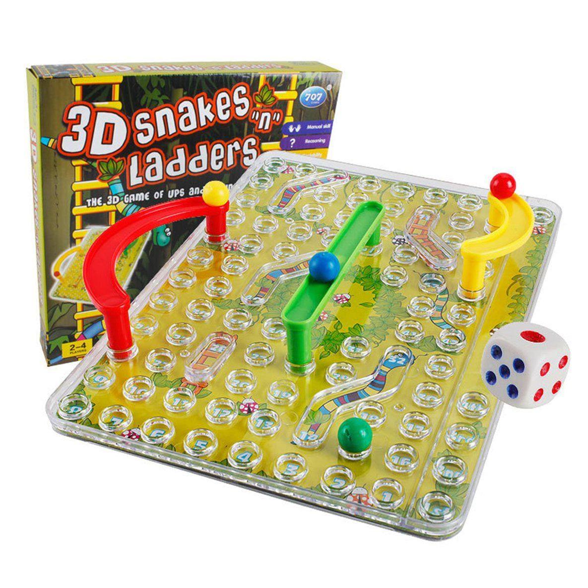 3D Snakes And Ladders Board Game