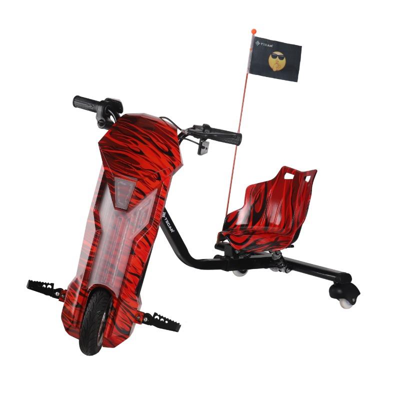 سكوتر درفت 36 فولت للأطفال بثلاث سرعات مع مساعدات ومفتاح تشغيل