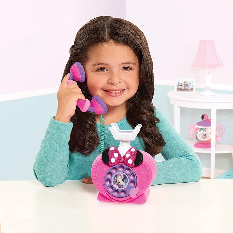 Disney Junior - Minnie Mouse Ring Me Rotary Phone with Lights and Sounds Pink