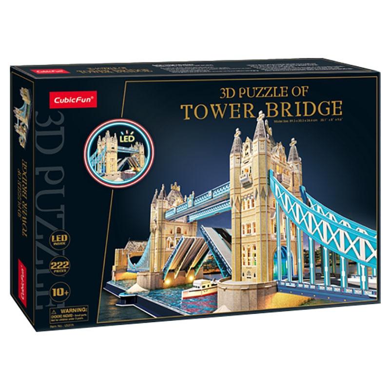 Cubicfun Tower Bridge 3D Led Puzzle 222 Pcs