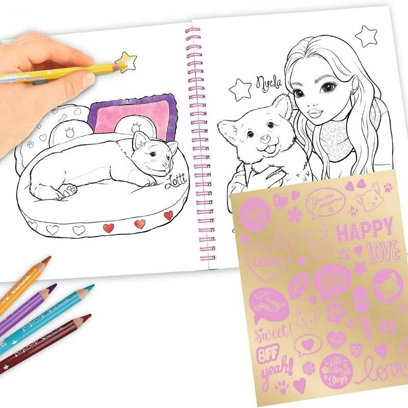 Top Model Corgi Colouring Book