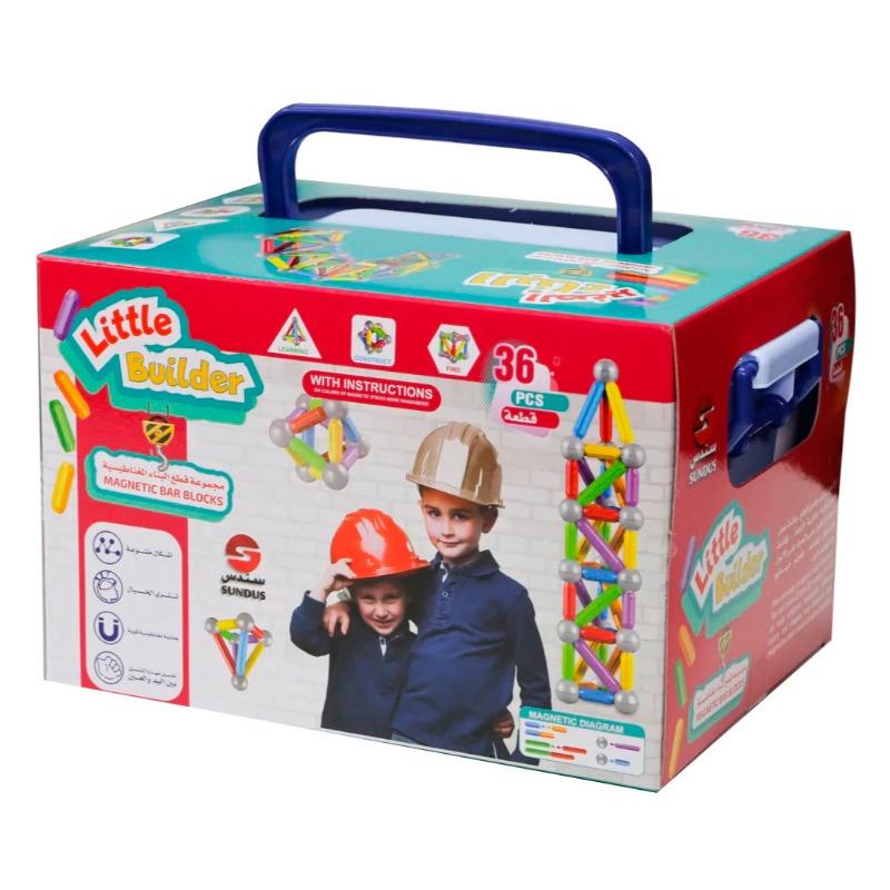 Sundus Little Builder Magnetic Bar Blocks 36 Pcs