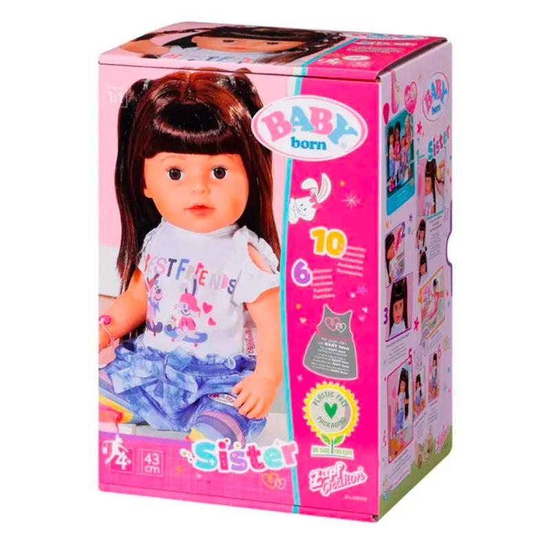 Baby Born Sister Brunette 43Cm