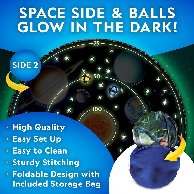 National Geographic Glow-In-The-Dark Dartboard Game Set