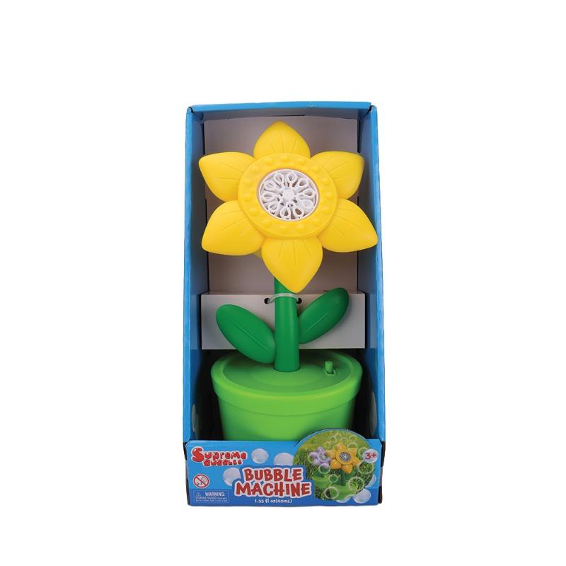 Supreme Bubbles Sunflower Bubble Machine With Light 240ml Bubble Solutiob