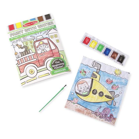 Melissa and Dough Vehicles Paint with Water Kids Art Pad