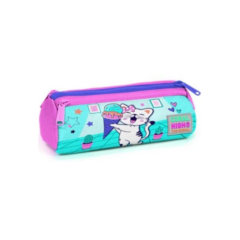 Triple-Zipper Pencil Case – Colorful & Multi-Purpose Design