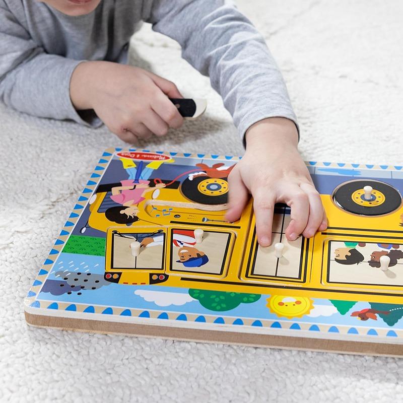 Melissa & Doug Wheels On The Bus Sound Puzzle
