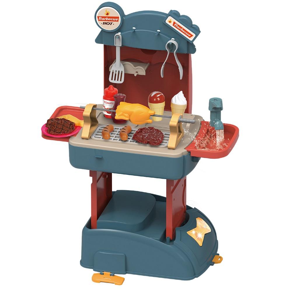 حقيبة ظهر مجموعة الشواء 2 في 1 - أزرق