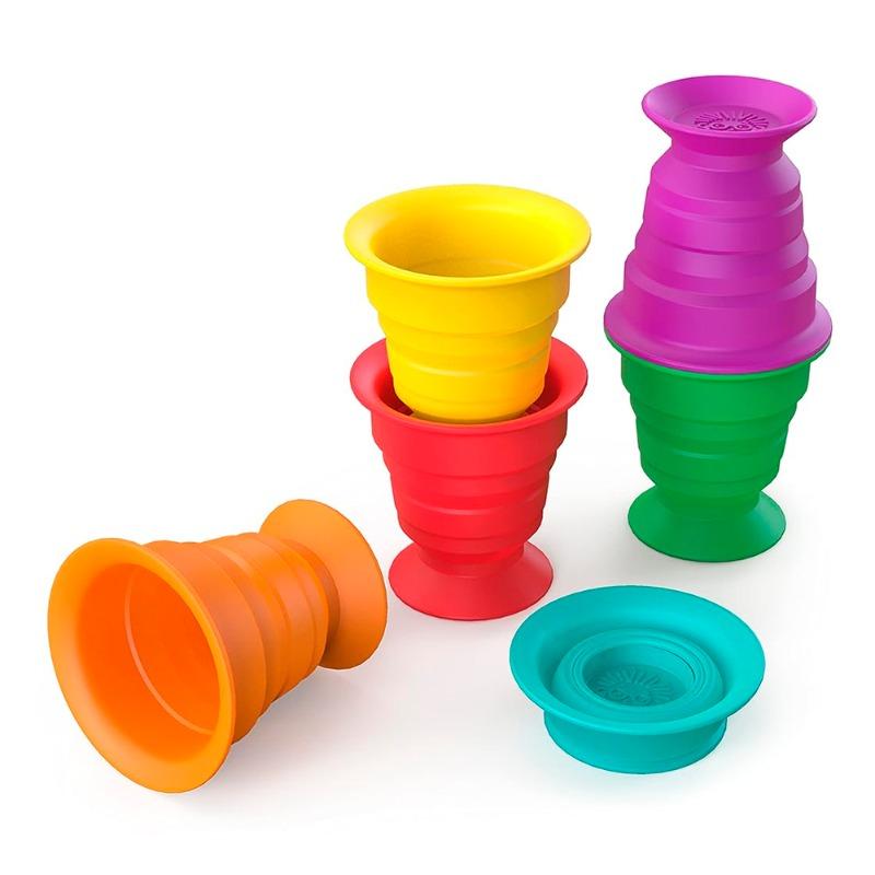 Baby Einstein Stack & Squish Cups Sensory Stacking Toys