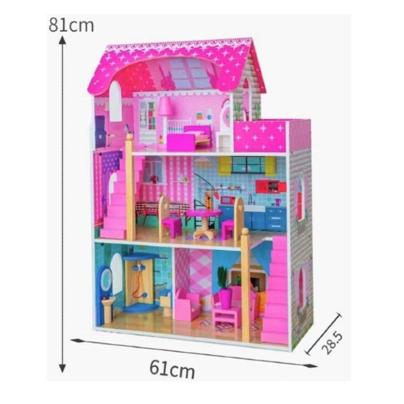 كيدلاند - مجموعة لعبة بيت الدمى الخشبي صوفيا ليتل أنجل للاطفال