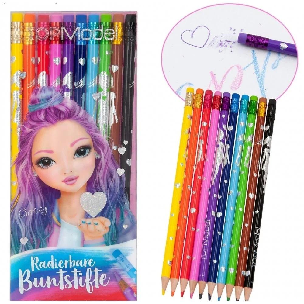 TopModel Erasable Coloured Pencils -10pcs